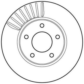 Тормозной диск передний Nissan Juke, Pulsar, Sentra, Tiida Jurid 562675JC