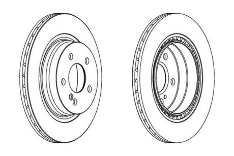 Гальмівний диск задній Mercedes C-Class (W204, S204), E-Class (A207, C207) Jurid 562680JC