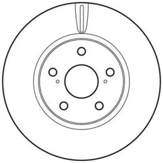 Гальмівний диск передній Lexus IS/ Toyota Crown, Mark Jurid 562689JC