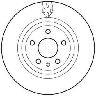 Тормозной диск задний Audi TT, TT Roadster (2007->) Jurid 562706JC