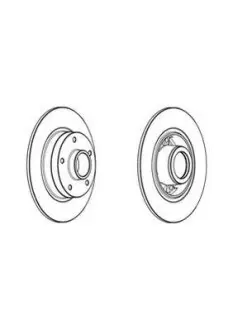 Гальмівний диск задній Renault Clio IV, Fluence, Megane CC, Megane III, Scenic III Jurid 562731J1