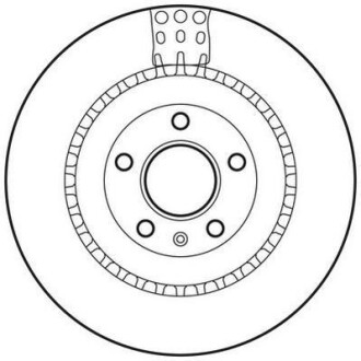 Гальмівний диск задній Audi A4, A5, A6, A7, A8, Q5, Q7 / VW Touareg / Porsche Macan Jurid 562735JC