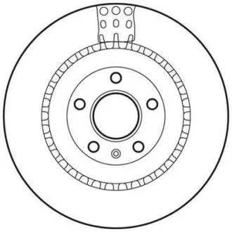 Гальмівний диск задній Audi A4, A5, A6, A7, A8, Q5, Q7 / VW Touareg / Porsche Macan Jurid 562735JC