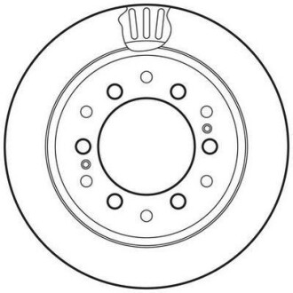 Гальмівний диск задній Lexus GX / Toyota FJ Cruiser, Land Cruiser Jurid 562738JC