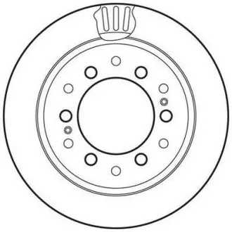Гальмівний диск задній Lexus GX / Toyota FJ Cruiser, Land Cruiser Jurid 562738JC