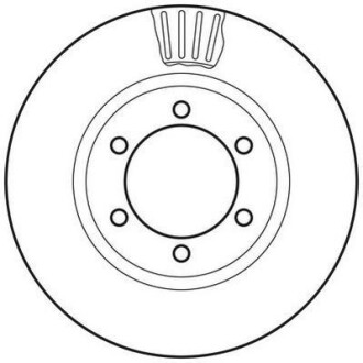 Тормозной диск передний Toyota Land Cruiser Prado / Lexus GX Jurid 562743JC