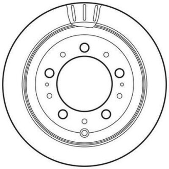 Гальмівний диск задній Lexus LX/ Toyota Land Cruiser 100 Jurid 562744JC