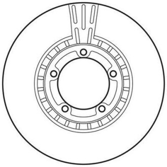 Гальмівний диск передній Hyundai H-1, H100, H200, Highway Jurid 562768JC