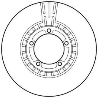 Гальмівний диск передній Hyundai H-1, H100, H200, Highway Jurid 562768JC
