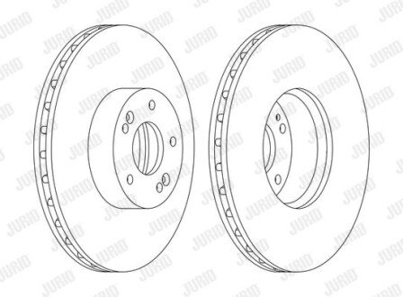 Гальмівний диск Jurid 562778JC1