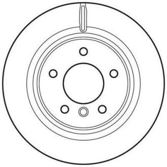 Гальмівний диск задній BMW 1 (E88)(E82) Jurid 562786JC