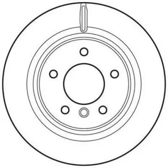 Гальмівний диск задній BMW 1 (E88)(E82) Jurid 562786JC