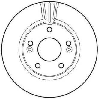 Тормозной диск передний Hyundai Galloper, Highway, Santa Fe, Trajet Jurid 562789JC