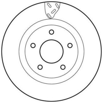 Тормозной диск передний (294x26 мм) Chrysler Dodge Jeep Mitsubishi 06- Jurid 562790JC