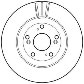 Гальмівний диск передній Honda Civic VIII, CR-V II Jurid 562807JC