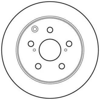 Гальмівний диск задній Toyota Avensis (2005-2008) Jurid 562808JC