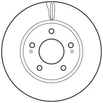 Гальмівний диск передній Dodge Caliber / Mitsubishi Galant, Lancer, Space Wagon Jurid 562820JC
