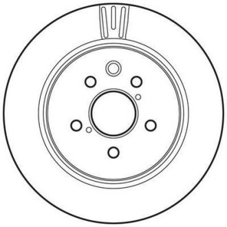 Тормозной диск задний Lexus GS, IS/Toyota Crown, Mark X (2003->) Jurid 562823JC