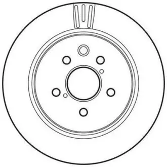 Гальмівний диск задній Lexus GS, IS / Toyota Crown, Mark X (2003->) Jurid 562823JC
