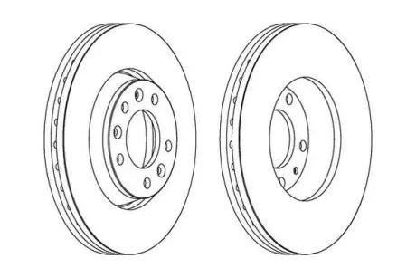 Тормозной диск передний Citroen Jumpy/Fiat Scudo/Peugeot Expert Jurid 562839JC