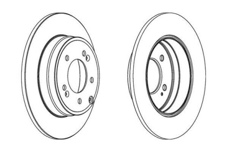 Гальмівний диск Jurid 562849JC