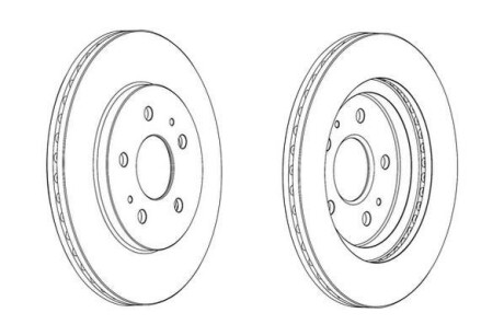 Гальмівний диск Jurid 562853JC
