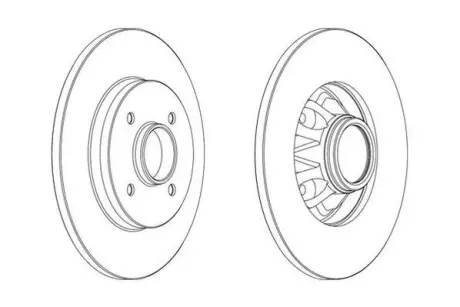 Citroen диск гальмівний задн. Berlingo 08- Jurid 562937JC-1