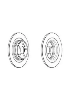 Гальмівний диск задній Mercedes GLE (W166), M-Class (W166) (2011->) Jurid 562955JC