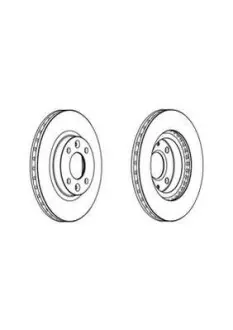 Тормозной диск передний Renault Clio IV, Logan, Thalia III, Twingo III/Dacia Logan, Sandero/Sma Jurid 562960JC