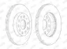 Гальмівний диск передній Audi A3 / Seat Leon / Skoda Octavia III / VW Golf VII Jurid 562990JC1 (фото 1)
