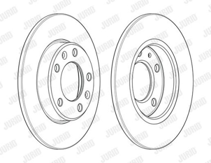 Гальмівний диск Jurid 562996JC