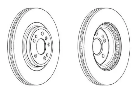 Гальмівний диск передній Mercedes GLE, M-Class, GLE Coupe Jurid 563002JC1