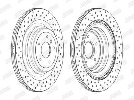 Диск гальмівний Mercedes M-Class (W166) ML Jurid 563017JC