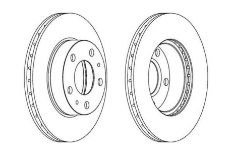 Тормозной диск передний Citroen Jumper/Fiat Ducato/Peugeot Boxer Jurid 563021J