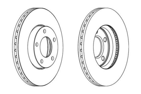 Гальмівний диск передній Mazda 3, 5 Jurid 563028JC