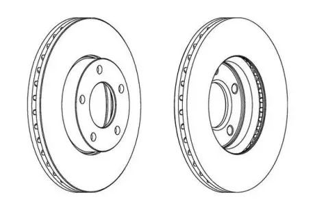 Тормозной диск передний Mazda 3, 5 Jurid 563028JC
