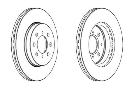 Гальмівний диск передній Honda City, Civic, Domani, Jazz Jurid 563065JC