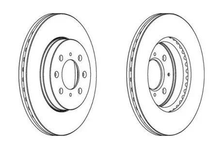 Гальмівний диск передній Honda City, Civic, Domani, Jazz Jurid 563065JC