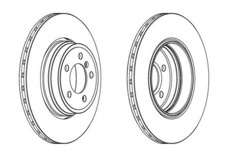 Гальмівний диск задній BMW 7 (E65, E66, E67) Jurid 563066JC1