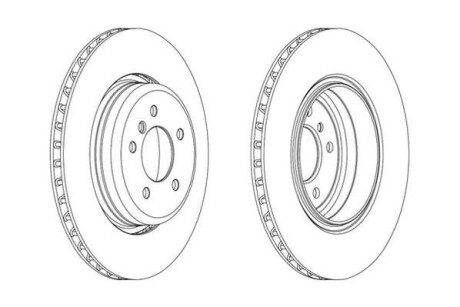 Гальмівний диск задній BMW 5-Series, 6-Series Jurid 563069JC