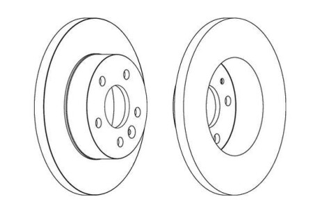Гальмівний диск Jurid 563074JC