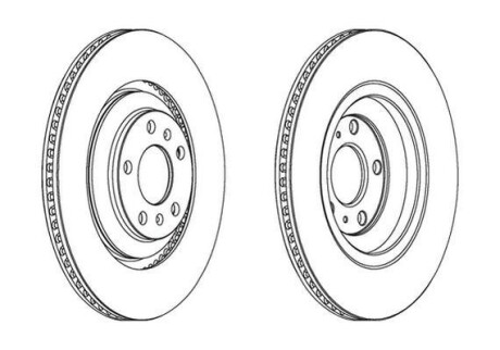 Гальмівний диск задній Audi A8 / VW Phaeton/ Bentley Continental, Flying Spur Jurid 563095JC