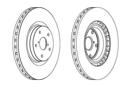 Тормозной диск передний Subaru Impreza, WRX Jurid 563104JC1