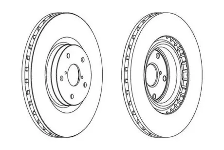 Гальмівний диск передній Subaru Impreza, WRX Jurid 563104JC1
