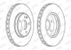 Гальмівний диск передній Mercedes A-Class (W176), B-Class (W246, W242), CLA (X117, C117), GLA (X156) Jurid 563114JC (фото 1)