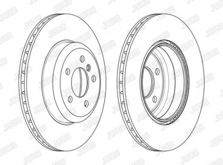 Гальмівний диск задній BMW 3-Series, 4-Series Jurid 563134JC