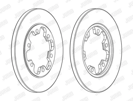 FORD диск гальм. задн. TRANSIT 15- Jurid 563139JC