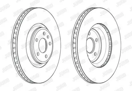 Гальмівний диск передній Audi A4, A5, A6, A8, Q5, Q7 / VW Touareg Jurid 563176JC1