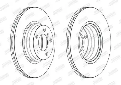 Тормозной диск передний BMW 2-Series, 3-Series, 4-Series Jurid 563181JC