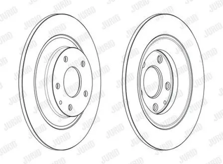 MAZDA гальмівний диск задн.CX-5 11- Jurid 563232JC